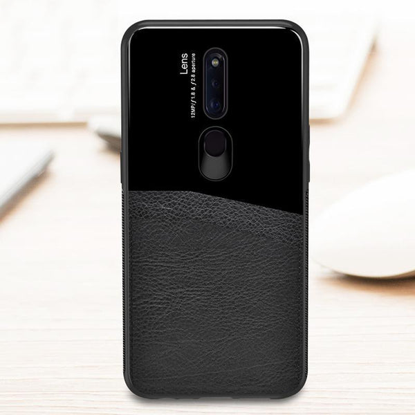 Oppo F11 Pro Leather Lens Luxury Card Holder Case