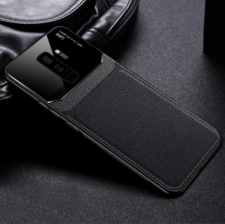 Leather Lens Luxury Card Holder Case For Galaxy S9/ S9 Plus