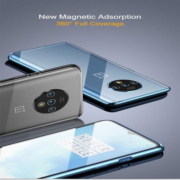OnePlus 7T Electronic Auto-Fit Magnetic Glass Case