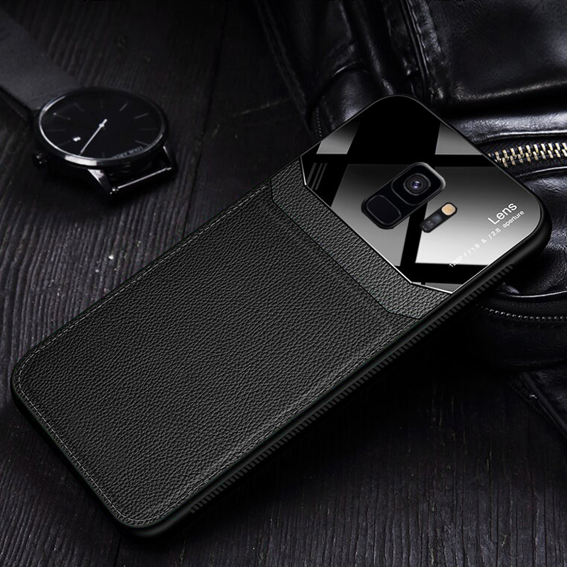 Leather Lens Luxury Card Holder Case For Galaxy S9/ S9 Plus