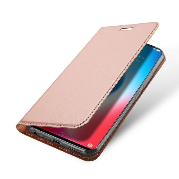 Luxury Smooth Flip Leather Wallet Phone Case for Vivo V9