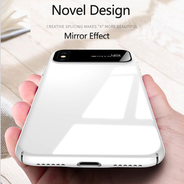 iPhone XS Tempered Glass Ultra Thin Mirror Effect Case