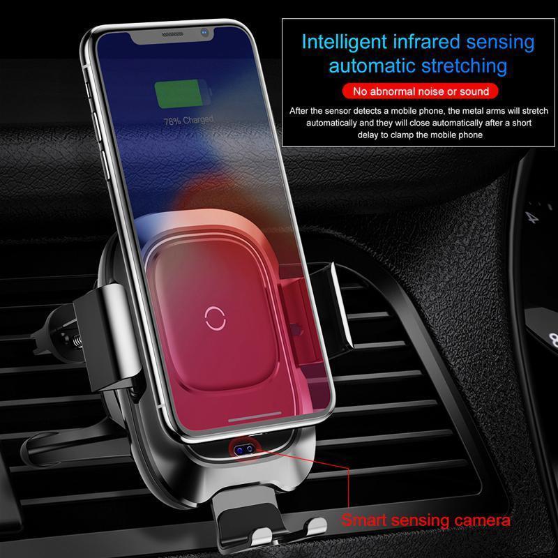 Baseus Sensor Car Mount Wireless Charger for iPhone