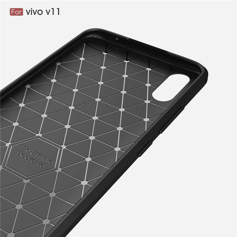 Auto Focus Leather Texture Back Case For Vivo V11 Pro