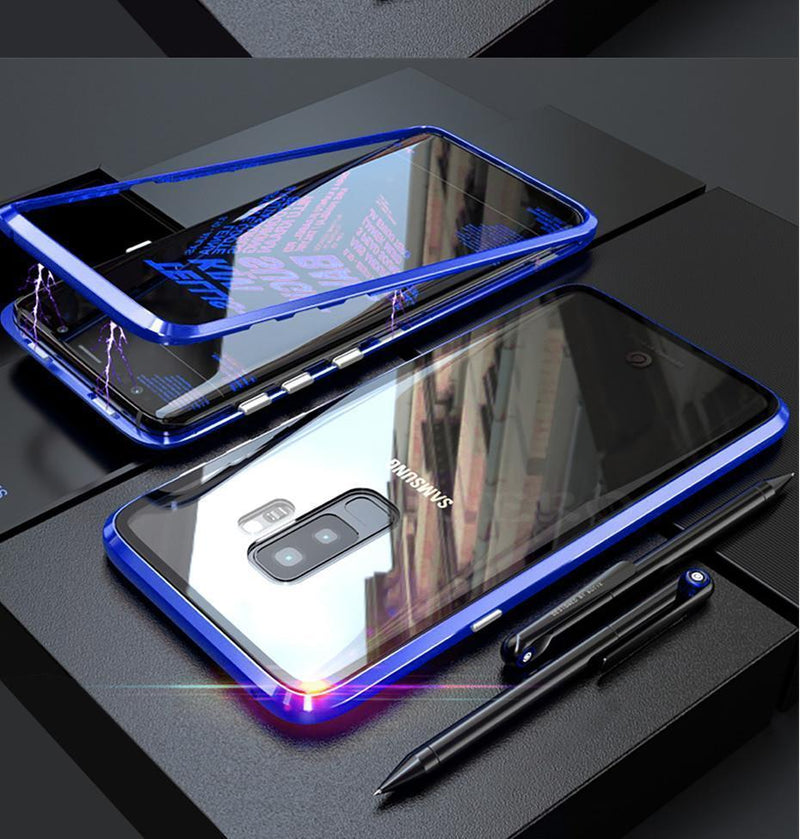 Tempered Glass Magnetic Adsorption Case for Galaxy J8