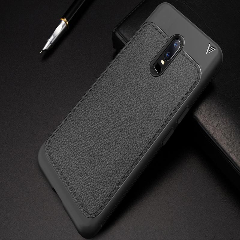 Luxury Protective TPU Leather Phone Case for OnePlus 6