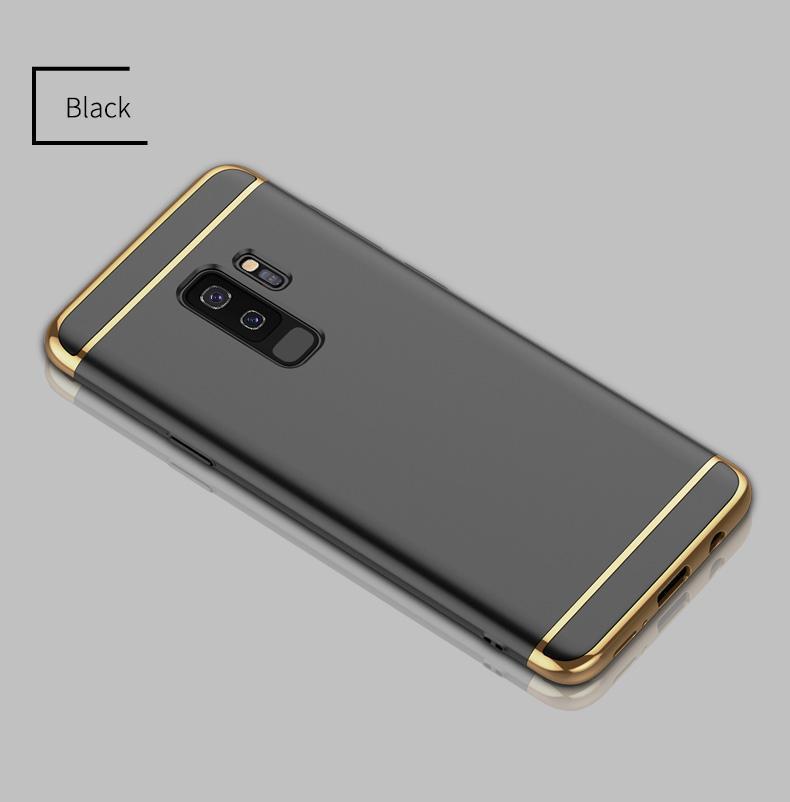 Galaxy S9/ S9 Plus Electroplating 3 in 1 Hard Back Case