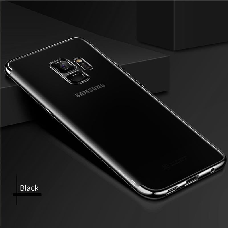 Galaxy S9/S9 Plus High-end Fashion Transparent Plated Phone Case