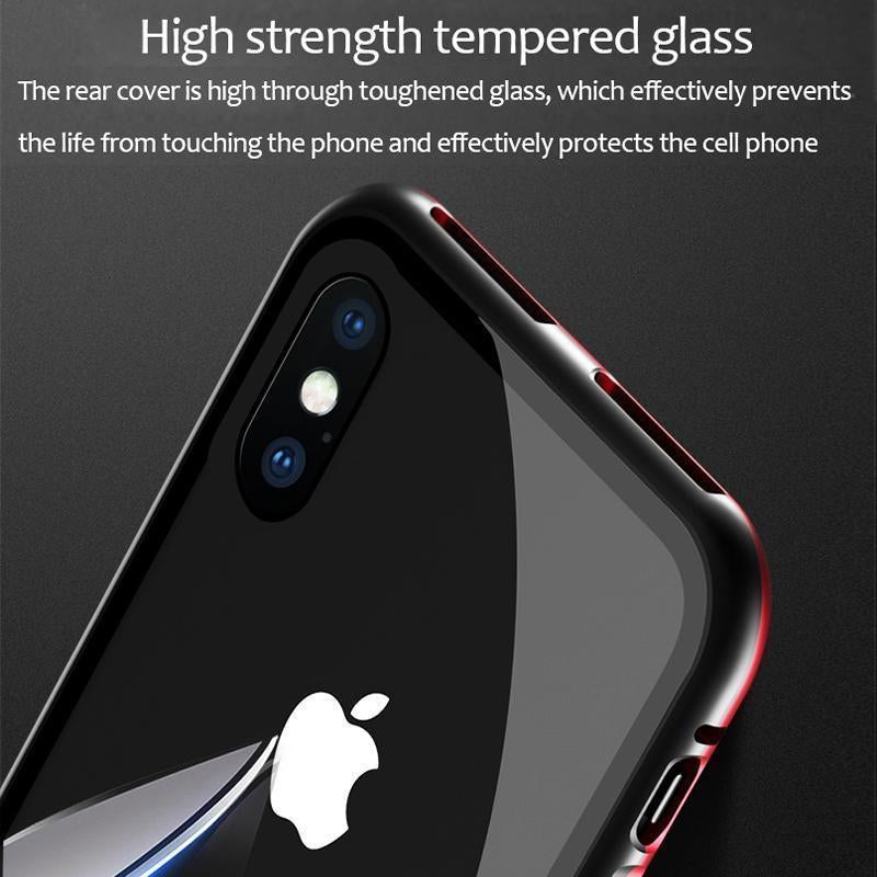 iPhone XS Max Tempered Glass Magnetic Adsorption Case