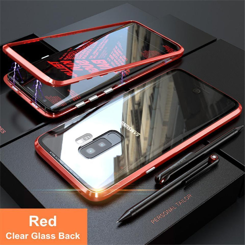 Tempered Glass Magnetic Adsorption Case for Galaxy J8