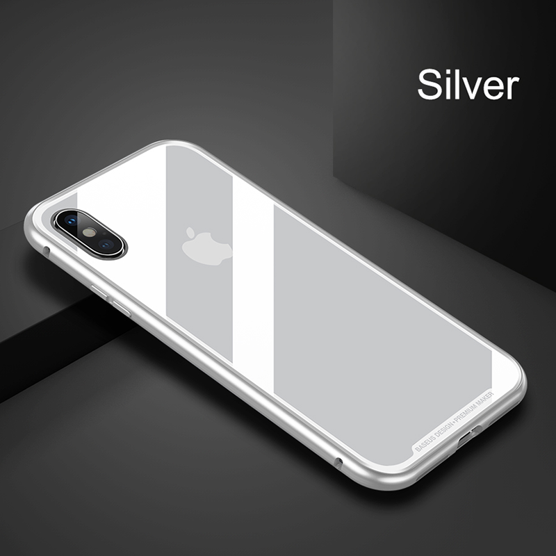 Double Sided Tempered Glass Magnetic Case for iPhone XR/Xs Max