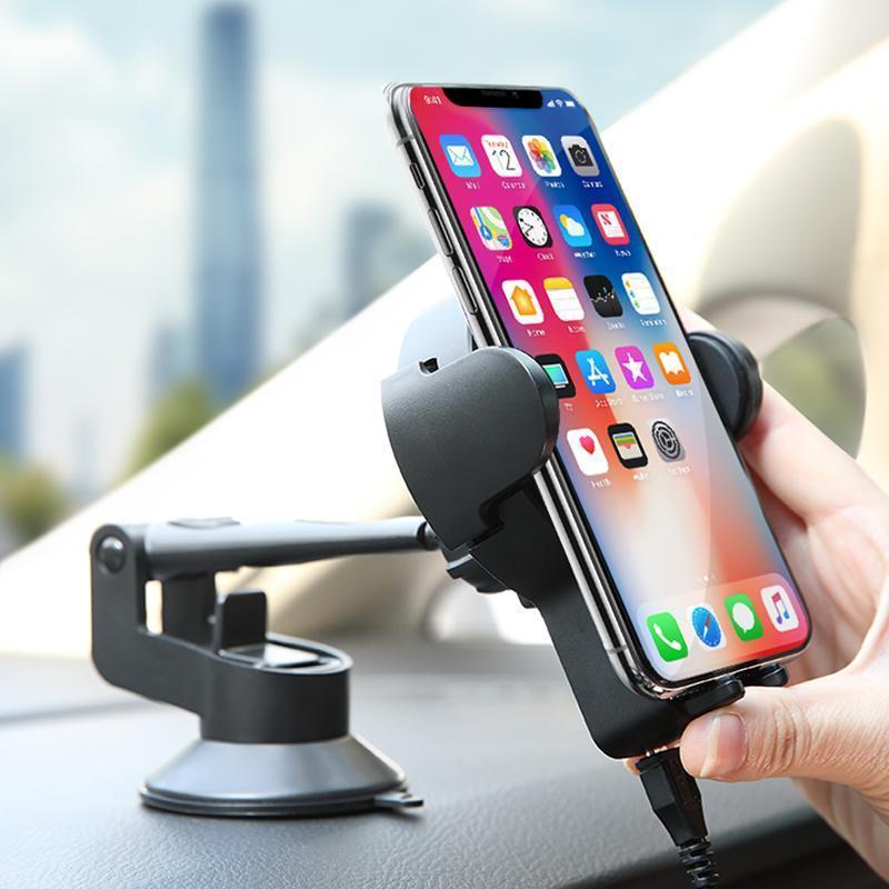 ROCK QI Car Wireless Phone Holder Charger for iPhone Samsung