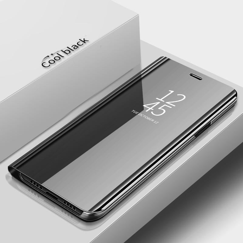 Galaxy A80 Luxury Mirror Clear Flip Non Sensor Case