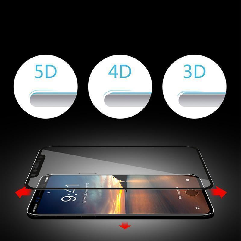iPhone X 5D Edge Premium Anti-Explosion Tempered Glass