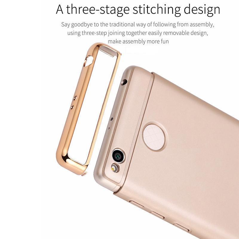3 in 1 PC Hard Armor Luxury Covers for Redmi 3S Prime