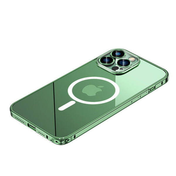iPhone 12 Series Metal Lock Frame Camera Protection Magsafe Case