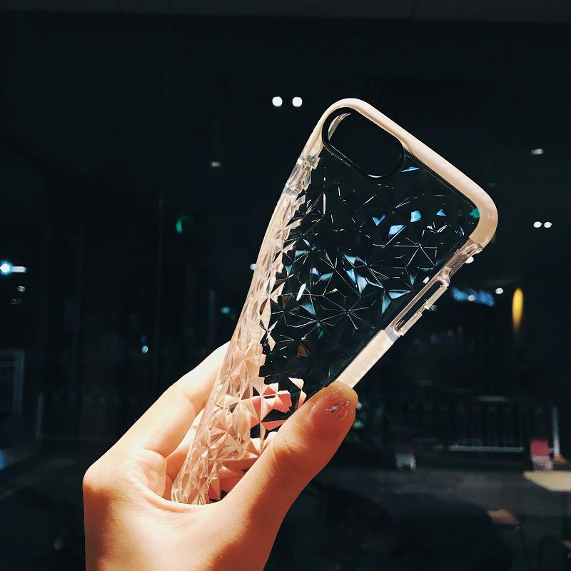 Diamond Geometric Luxury Transparent Case for iPhone 7/ 8, 7 Plus/ 8 Plus