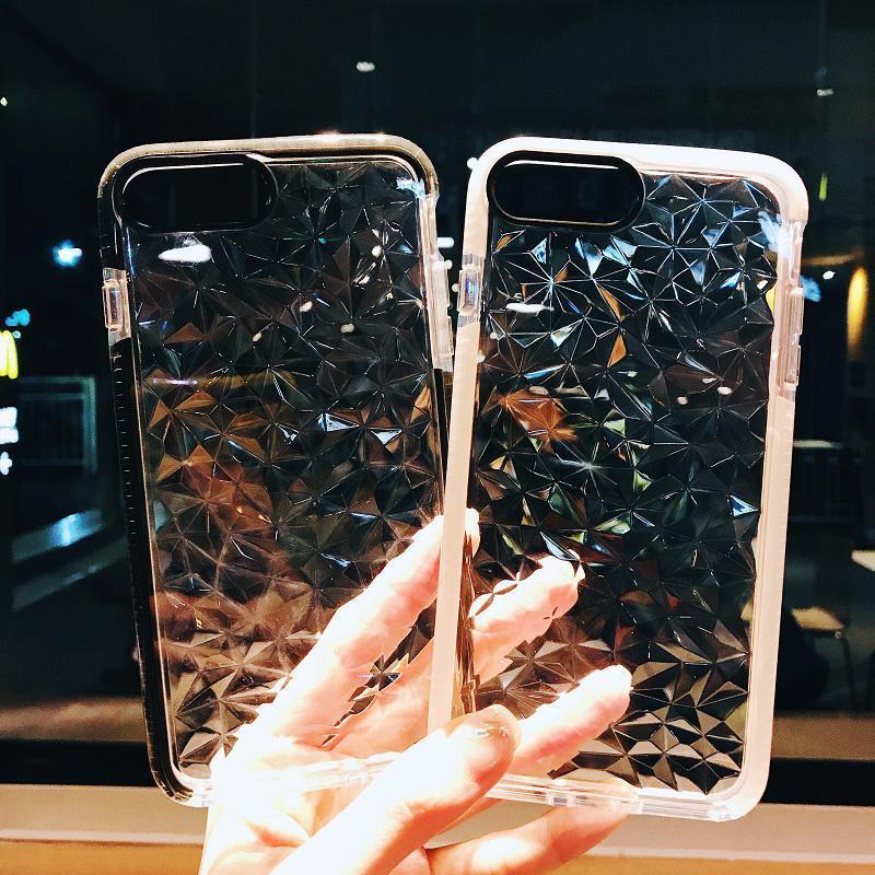 Diamond Geometric Luxury Transparent Case for iPhone 7/ 8, 7 Plus/ 8 Plus