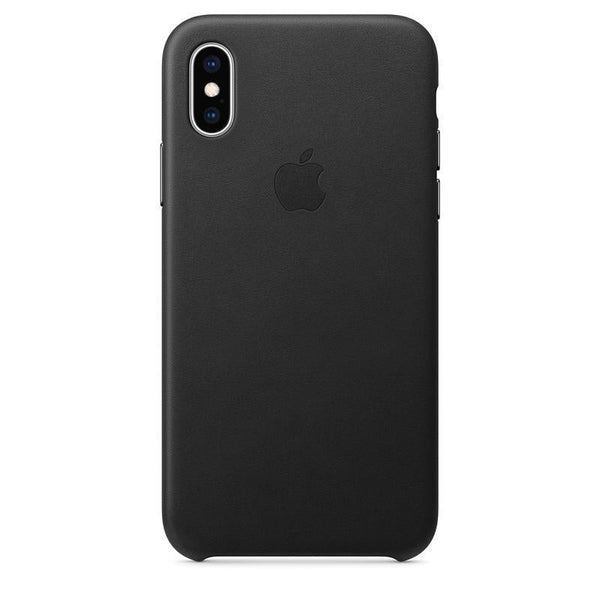 Apple iPhone X Series Leather Case - Black