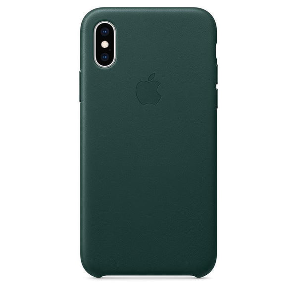 Apple iPhone X Series Leather Case - Forest Green