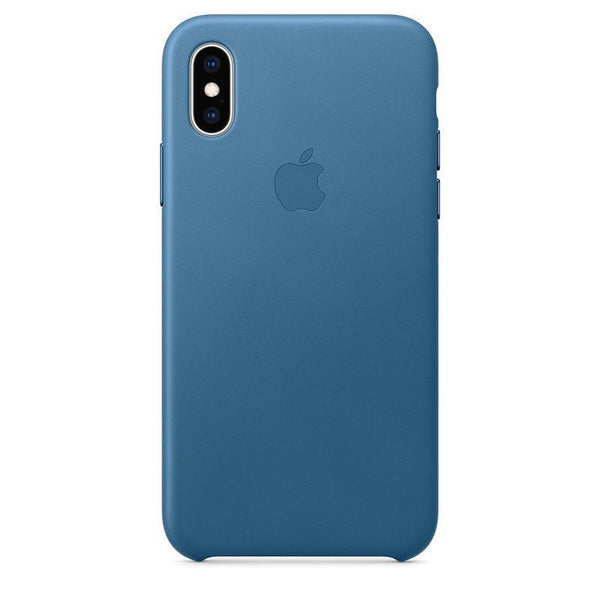 Apple iPhone X Series Leather Case - Cape Cod Blue