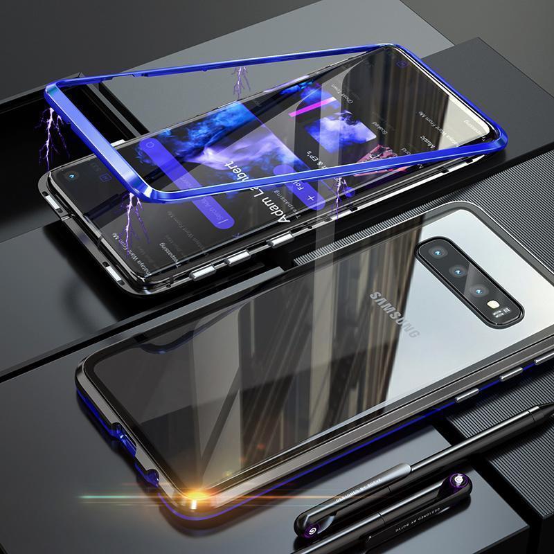 Galaxy S10 / S10 Plus Electronic Auto-Fit Magnetic Glass Case