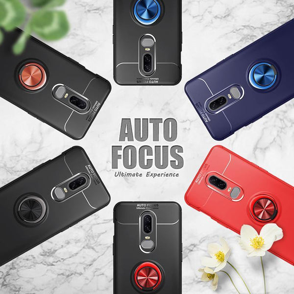 Magnetic Car Holder Silicone TPU Case for OnePlus 6