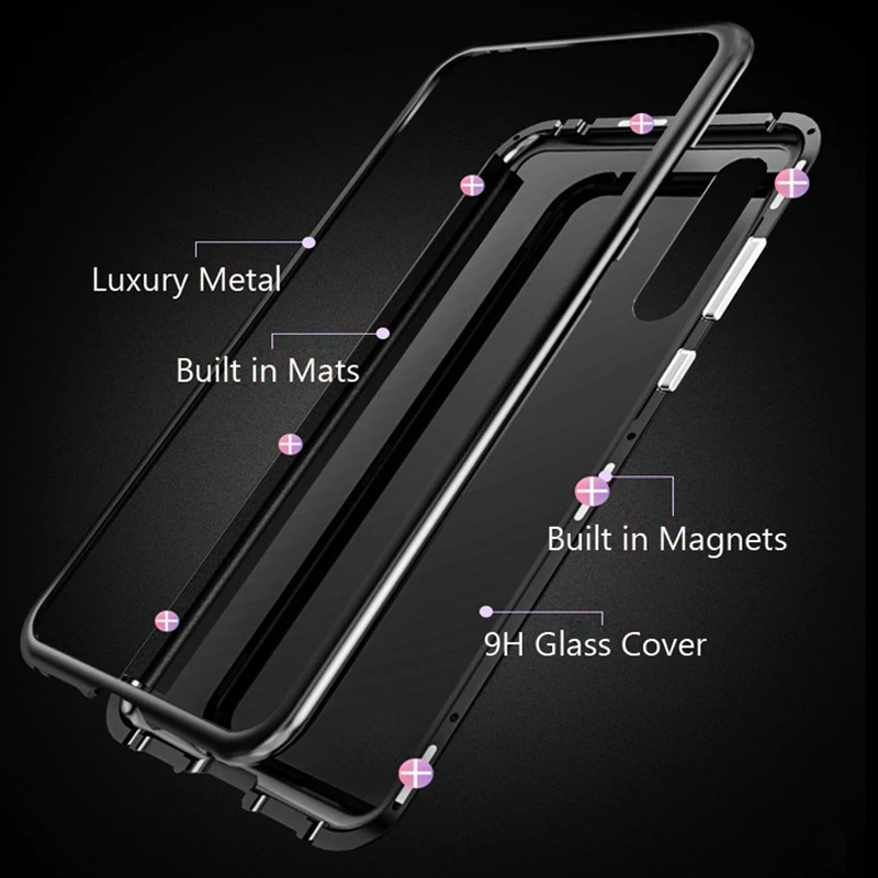 Magnetic Adsorption Tempered Glass Case For Vivo V11
