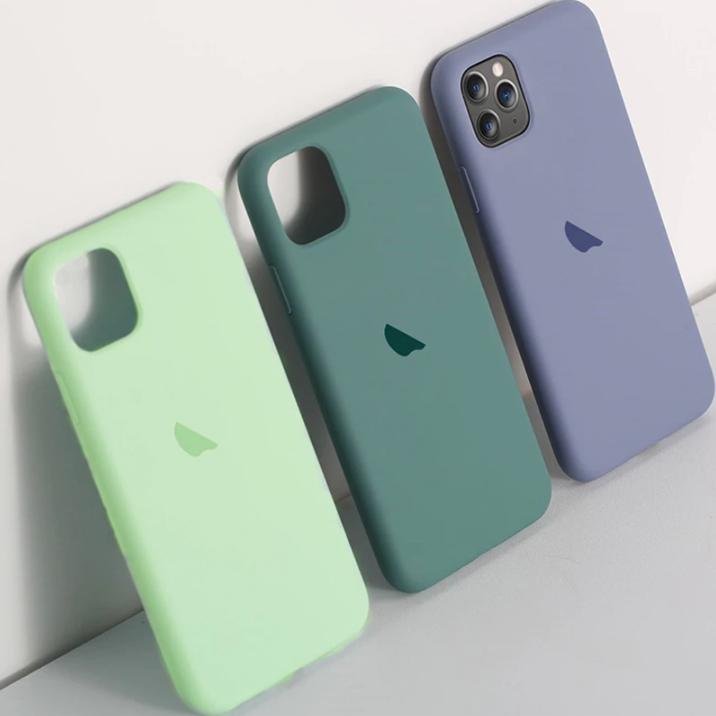 Original Silicone Apple Logo Case for iPhone 11 Series