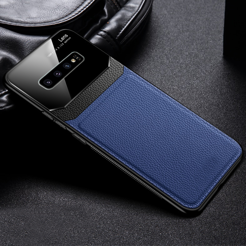LEATHER LENS LUXURY CARD HOLDER CASE FOR GALAXY S10/ S10 PLUS