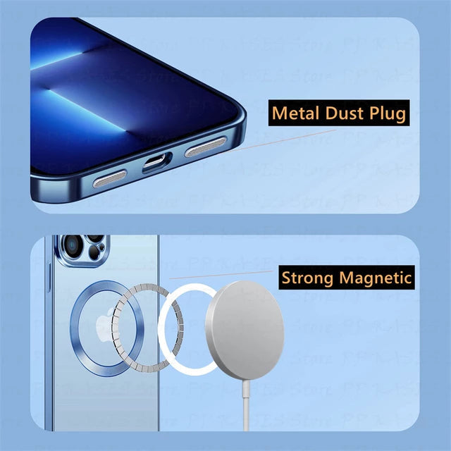 iPhone 12/13/14 Series New Generation Electroplating Magsafe Case