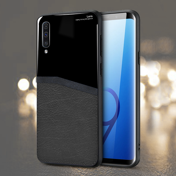 Galaxy A50 Leather Lens Luxury Card Holder Case