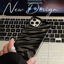 iPhone 14 Series Luxury Fashion Wave Plating Case