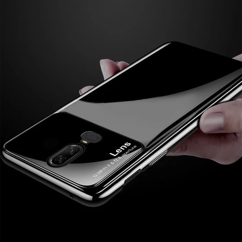 Smooth Ultra Thin Glass Mirror Effect Case For OnePlus 6