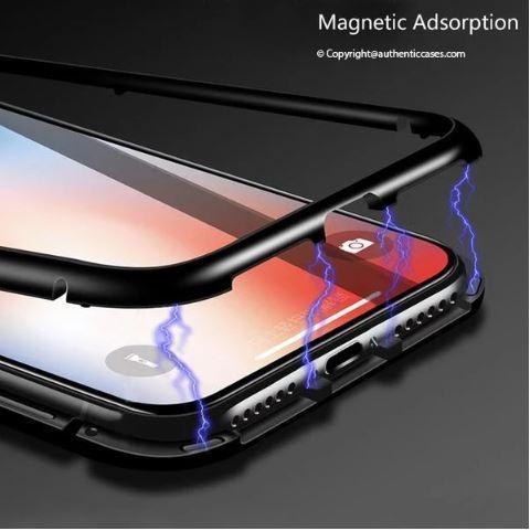 Galaxy A30s Tempered Glass Magnetic Adsorption Case