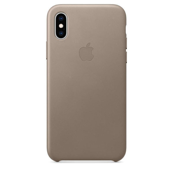 Apple iPhone X Series Leather Case - Taupe