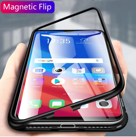 Galaxy A50s Tempered Glass Magnetic Adsorption Case