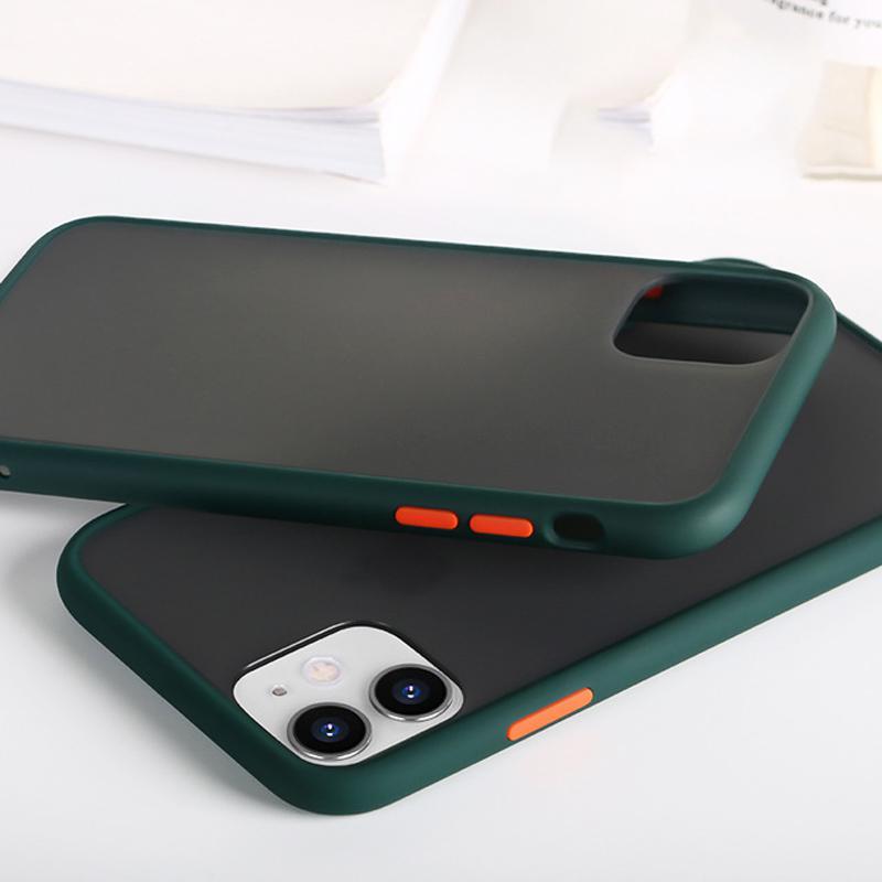 Anti-knock Armor Transparent Matte Hard Case for iPhone 11 Series