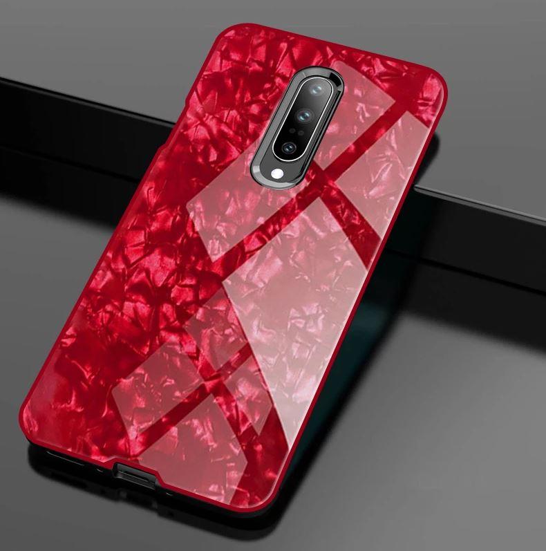 Oneplus 7 / 7 Pro Marble Pattern Tempered Glass Case