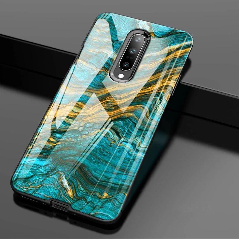 Oneplus 7 / 7 Pro Luxury Artistic Marble Glass Phone Case