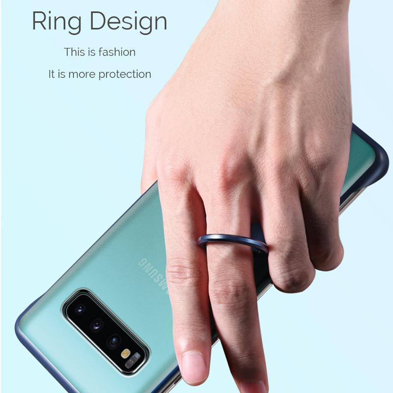 Galaxy S10/ S10 Plus Frameless Semi Transparent Ring Finger Case