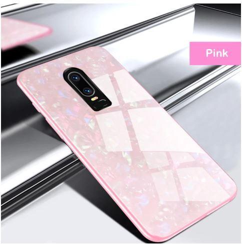 Luxury Marble Pattern Glass Case for OnePlus 6