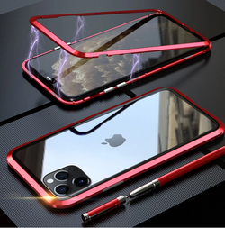 iPhone 11 Series Electronic Auto-Fit Magnetic Glass Case