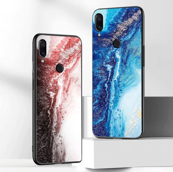 Fantasy Ink Pattern Luxury Marble Case for REDMI NOTE 7