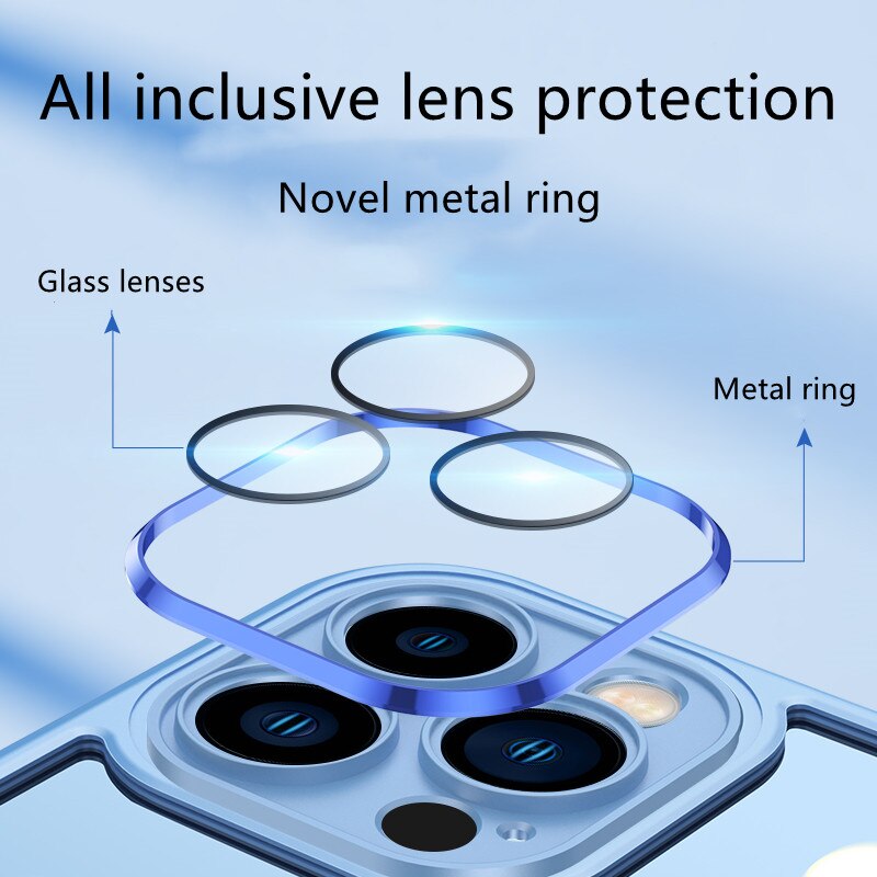 iPhone 14 Series Special Edition Metal Lens Ring Case