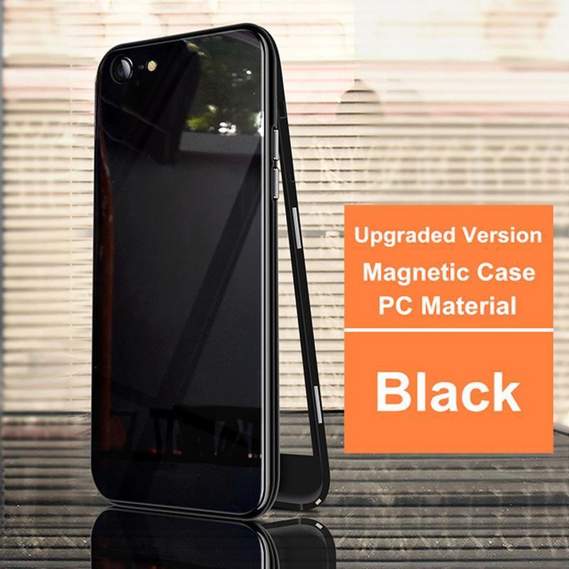 Tempered Glass Magnetic Adsorption Phone Case for iPhone 6 / 6S