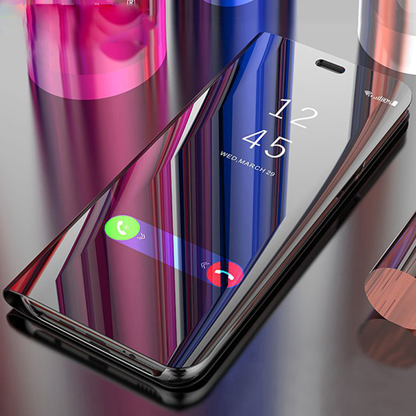 Clear View Smart Mirror Flip Case for Redmi Note 5 Pro [Non-Sensor]