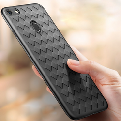 Luxury Weave Grid TPU Protective Back Case for Oppo F7